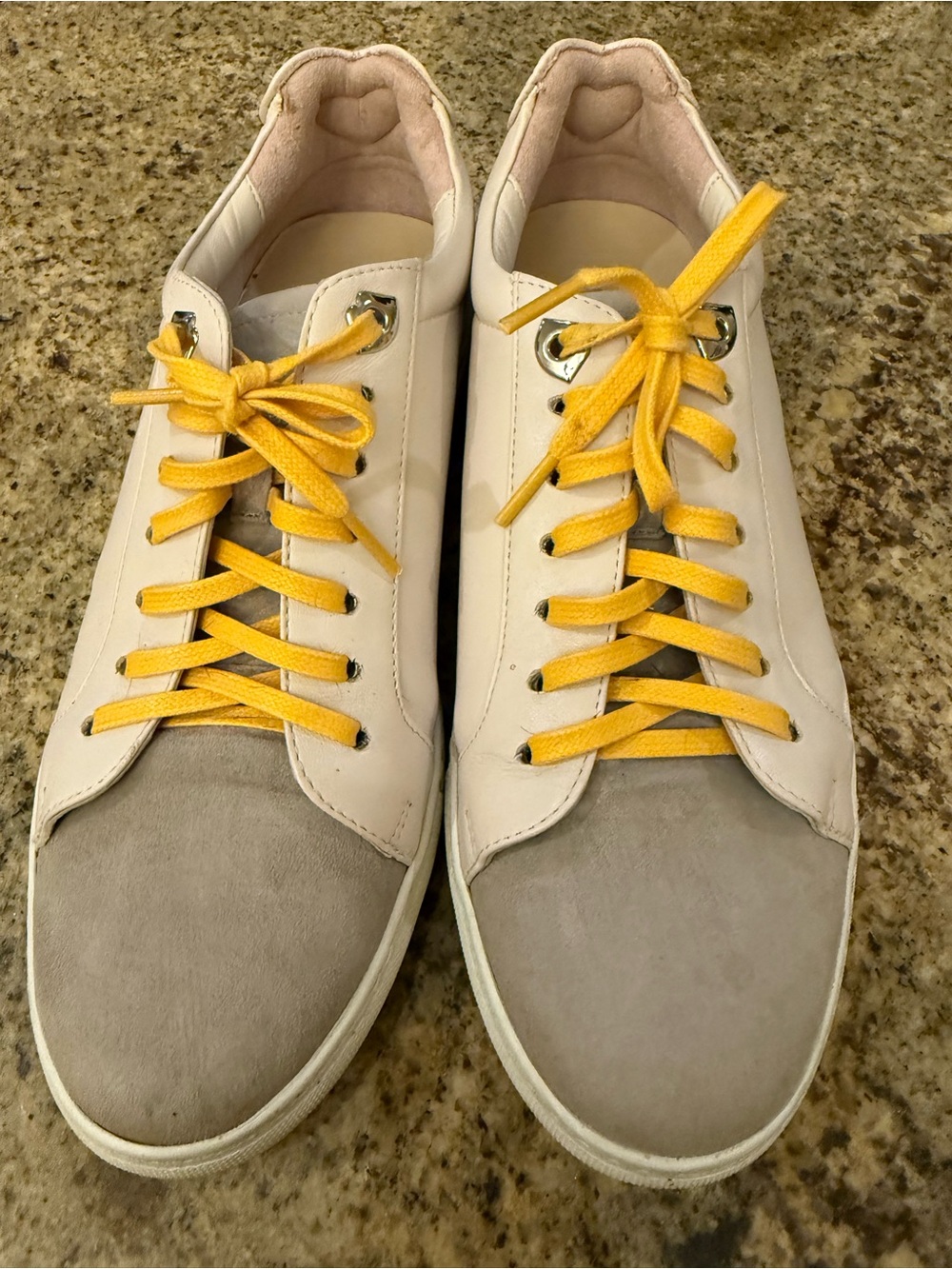 Lulu Guinness Leather &  Suede Sneakers Size 10